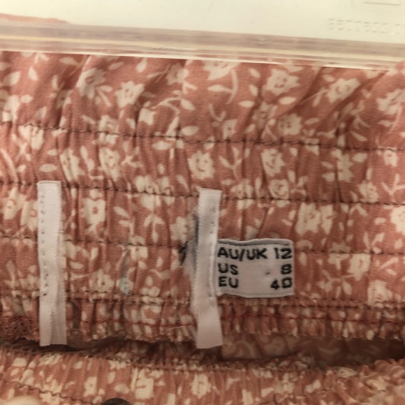 Princess Polly Shah Pink Floral Crop Top + Skirt Co-ord Set 8 - Picture 10 of 10